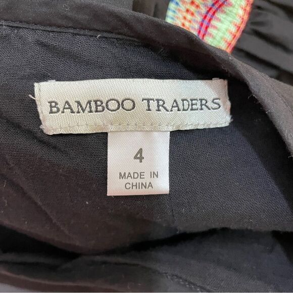 BAMBOO TRADERS TIERED MIDI SKIRT IN BLACK - Picture 6 of 6